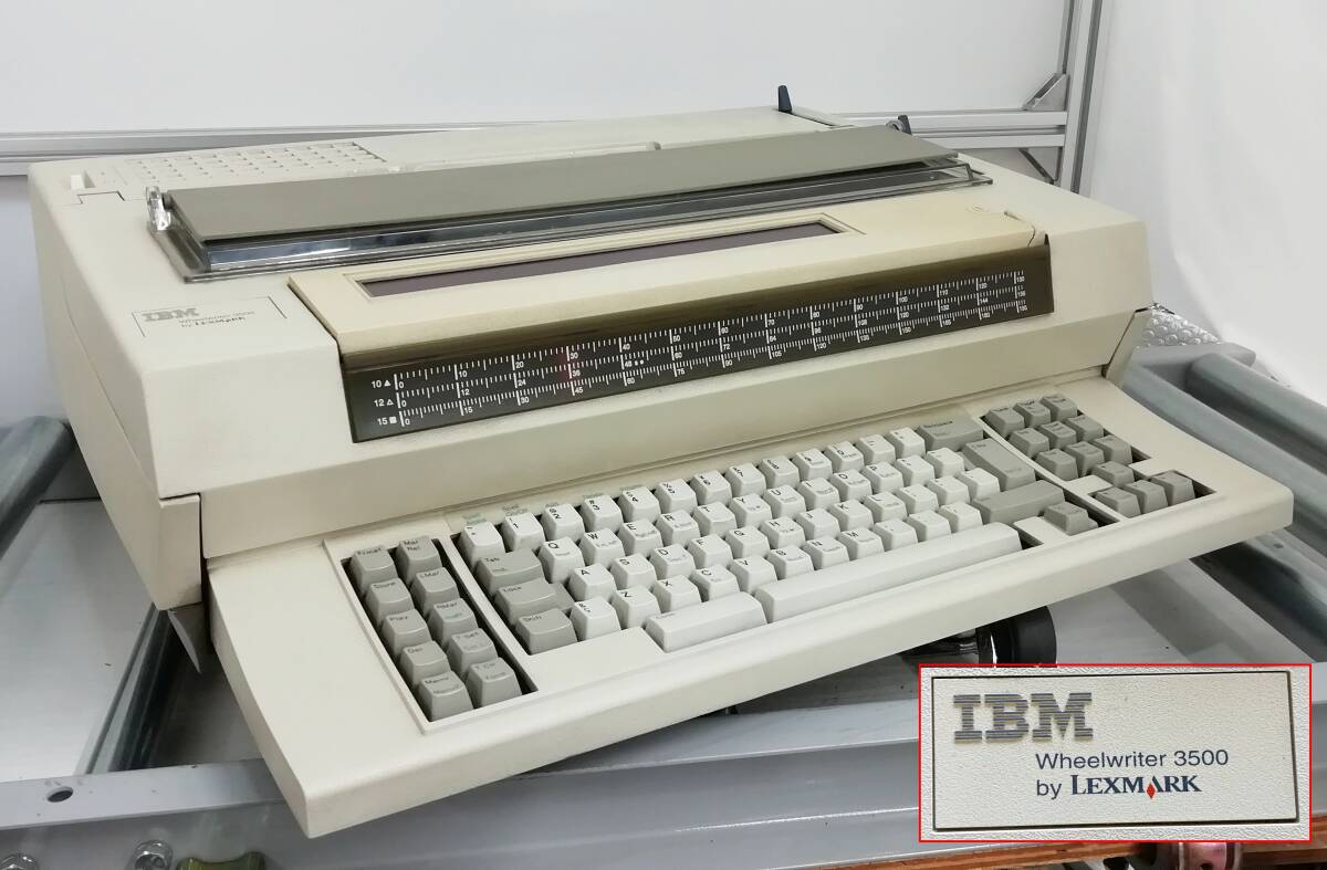 【レア】IBM 電子タイプライター Wheelwriter 3500(6787-005) 中古インクリボン付 文字入力OK 即日発送 一週間返品保証【H24043005】_画像1