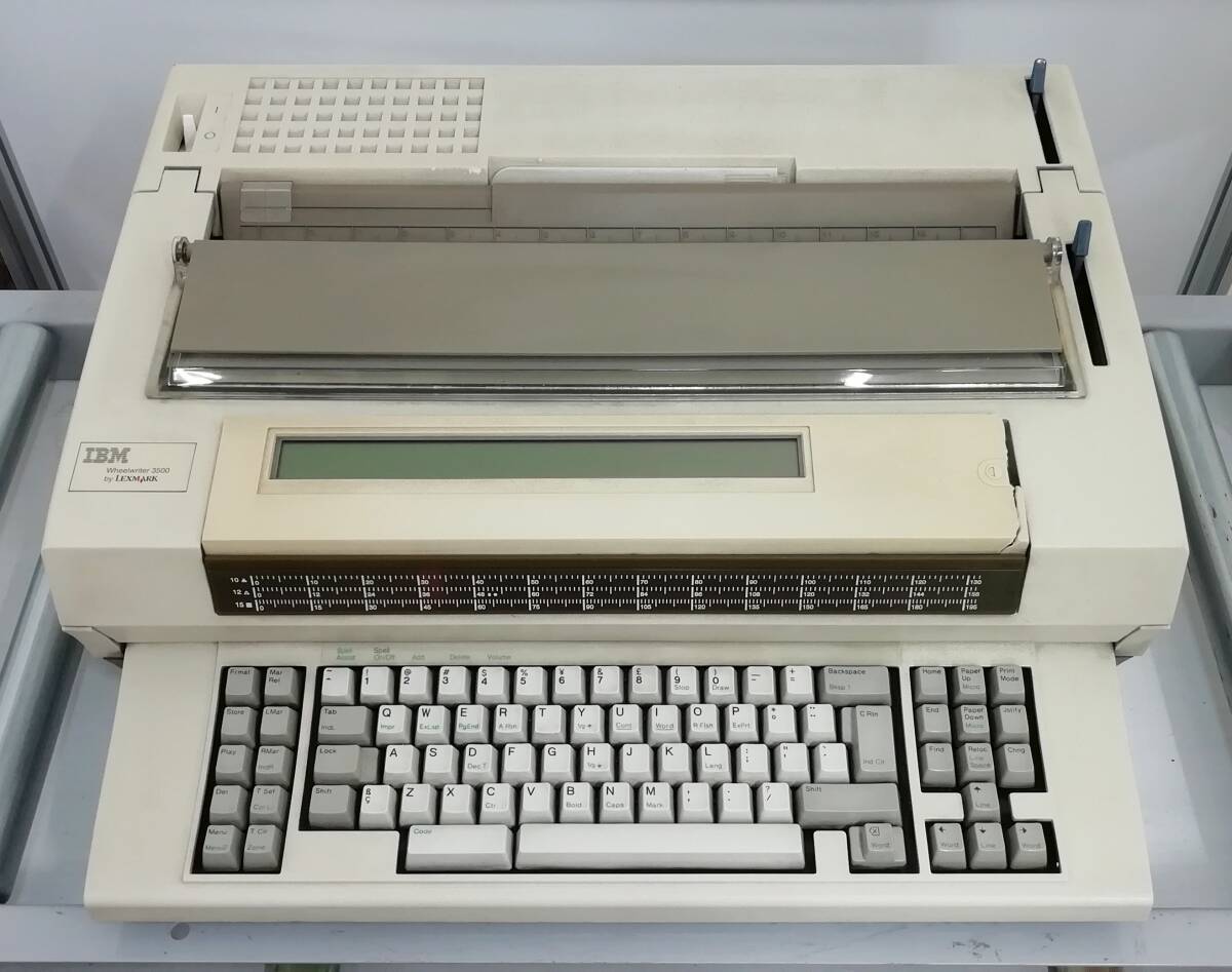 【レア】IBM 電子タイプライター Wheelwriter 3500(6787-005) 中古インクリボン付 文字入力OK 即日発送 一週間返品保証【H24043005】_画像4