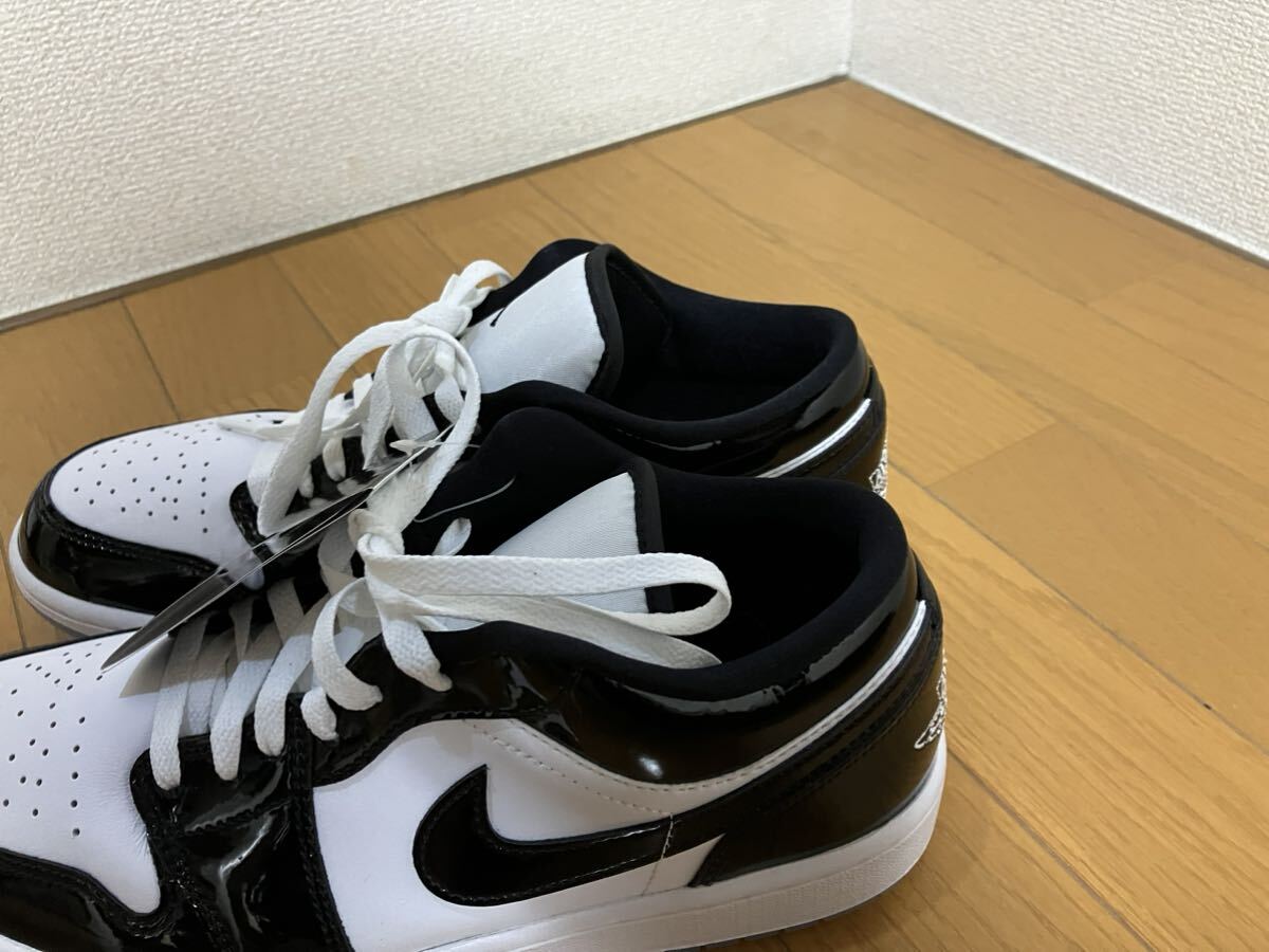 未使用 ナイキ エアジョーダン 1 ロー SE コンコルド NIKE AIR JORDAN 1 LOW SE US9 27センチ DV1309-100 エア ジョーダン パンダ_画像4