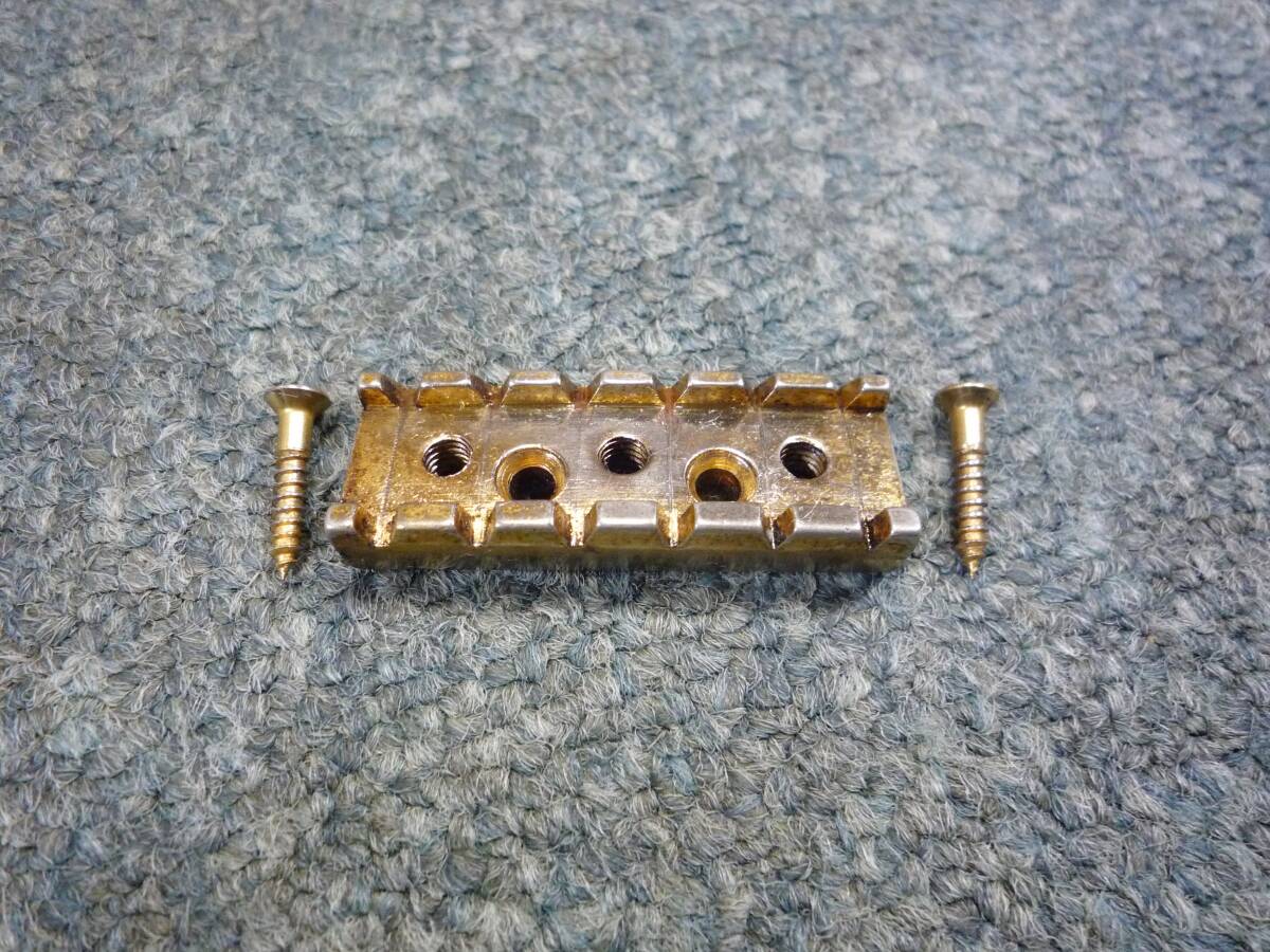 1996～98年製 FERNANDES / TAKEUCHI Lock Nut Base GOLD　フェルナンデス タケウチ ロックナットベース ゴールド　表留め_画像1