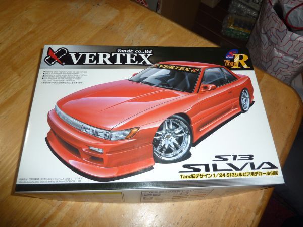 1/24 VERTEX S13 シルビア アオシマ 日産 ニッサン Sパッケージ バージョンＲ Ｓ package Ver.Rの画像1