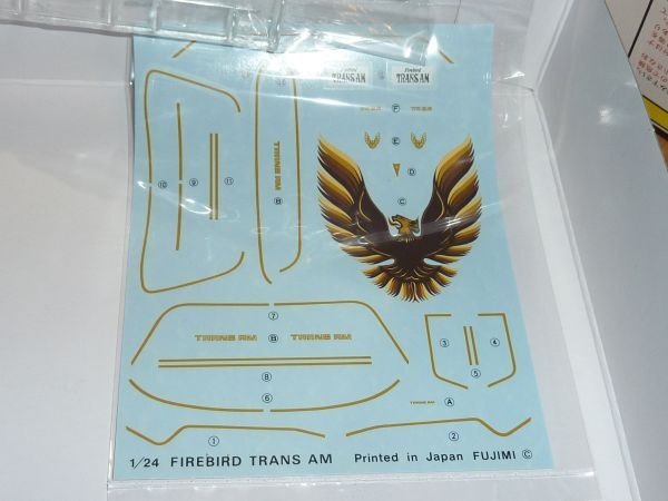 1/24 トランザム ファイヤーバード ポンティアック ブラックバード フジミ TRANS AM Firebird Pontiac BLACKBIRDの画像4