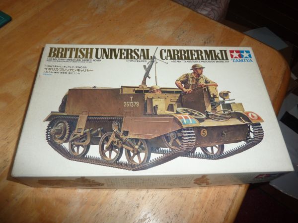 1/35 イギリス ブレンガンキャリヤー　タミヤ BRITISH UNIVERSAL CARRIER Mk.Ⅱ_画像1