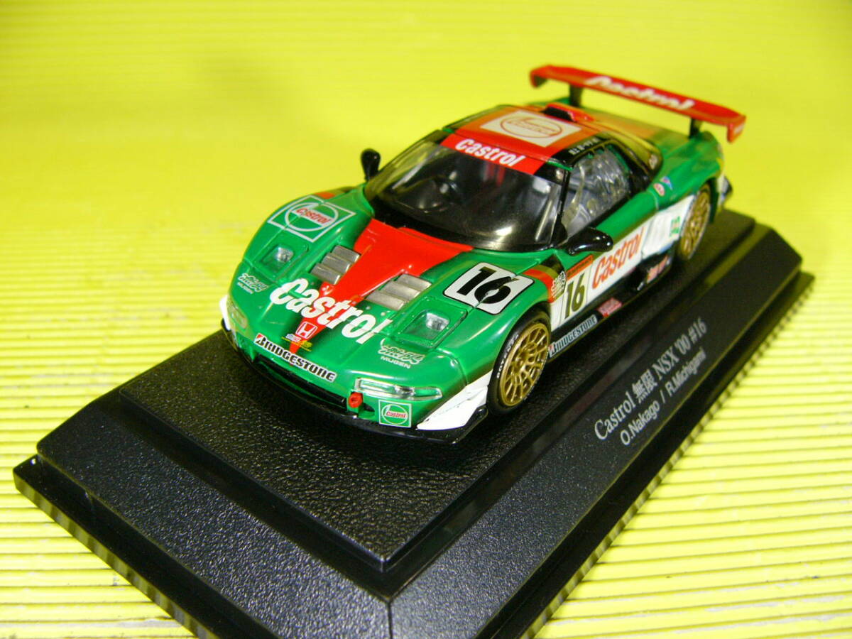 ニッコー 1/43 カストロール 無限 NSX JGTC 2000 GT500 チャンピオン #16 Castrol MUGEN (最安送料レタパ520円)_画像2