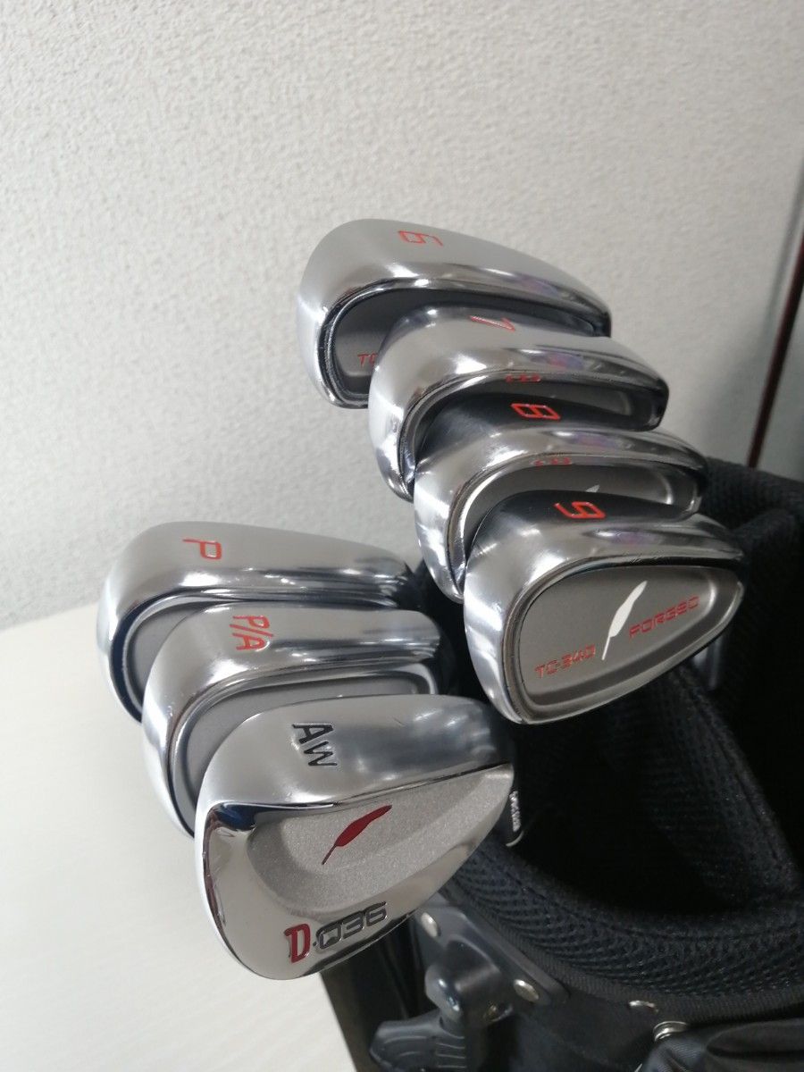 ●フォーティーン●TC-340 FORGED(R) 6〜P/Aの6本セット+D036 AW(51°)●美品/グリップ良好