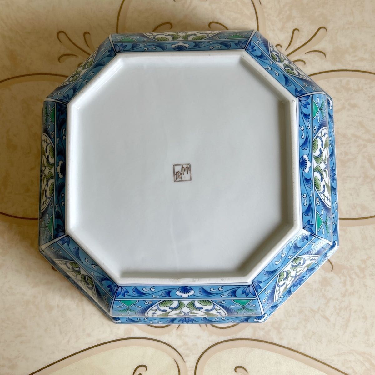 三洋陶器 龍峰窯 金七宝菓子鉢 八角鉢 八角皿 大皿 大鉢 金彩古 三洋陶器 龍峰窯 金七宝菓子鉢 八角鉢 八角皿 大皿 大鉢 金彩古