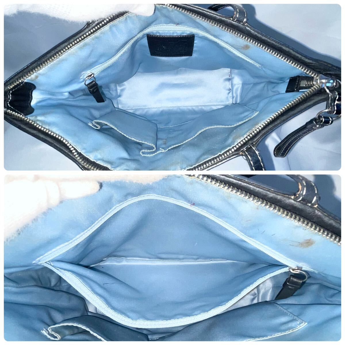 正規品 コーチ COACH トートバッグ ハンドバッグ PVC 黒 正規品 コーチ COACH トートバッグ ハンドバッグ PVC 黒