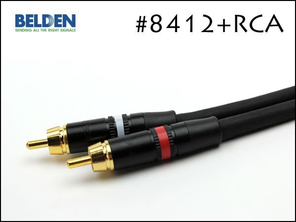 BELDEN ベルデン #8412 RCAケーブル ピンケーブル ペア REAN NYS373 30cm～②_画像2