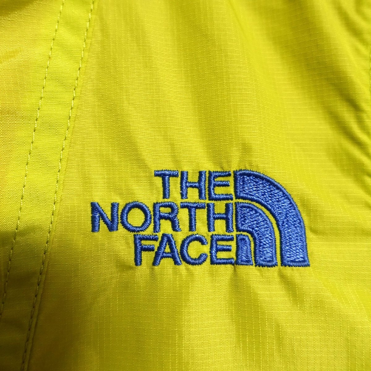 THE NORTH FACE ノースフェイス マウンテンパーカー 薄手 キッズ 110サイズ 正規品 イエロー グリーン A5340の画像4