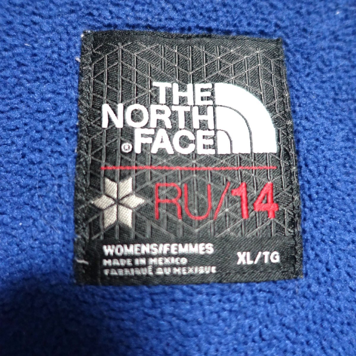 THE NORTH FACE ノースフェイス フリース ジャケット レディース XLサイズ 正規品 レッド ブルー A4784の画像6