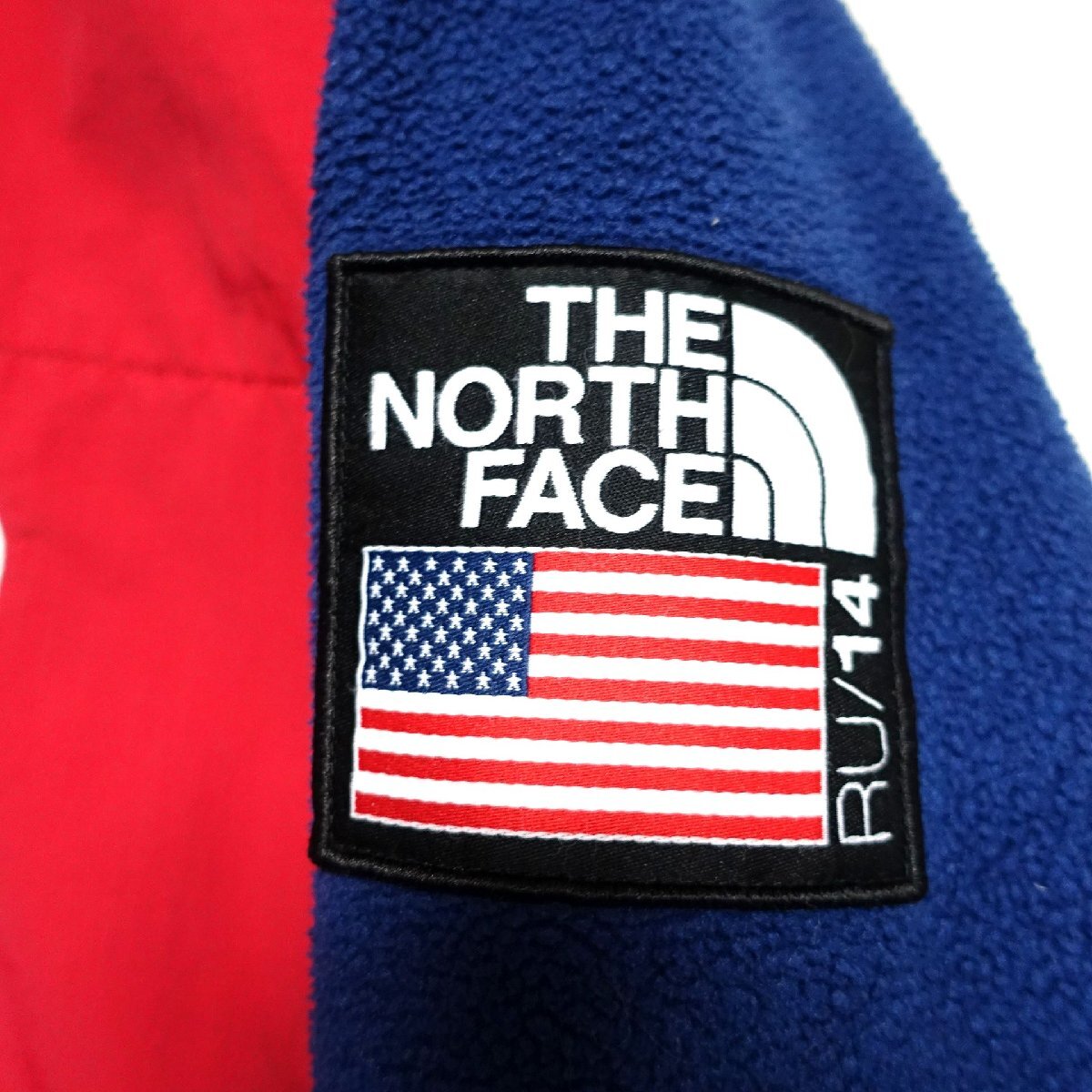 THE NORTH FACE ノースフェイス フリース ジャケット レディース XLサイズ 正規品 レッド ブルー A4784の画像5