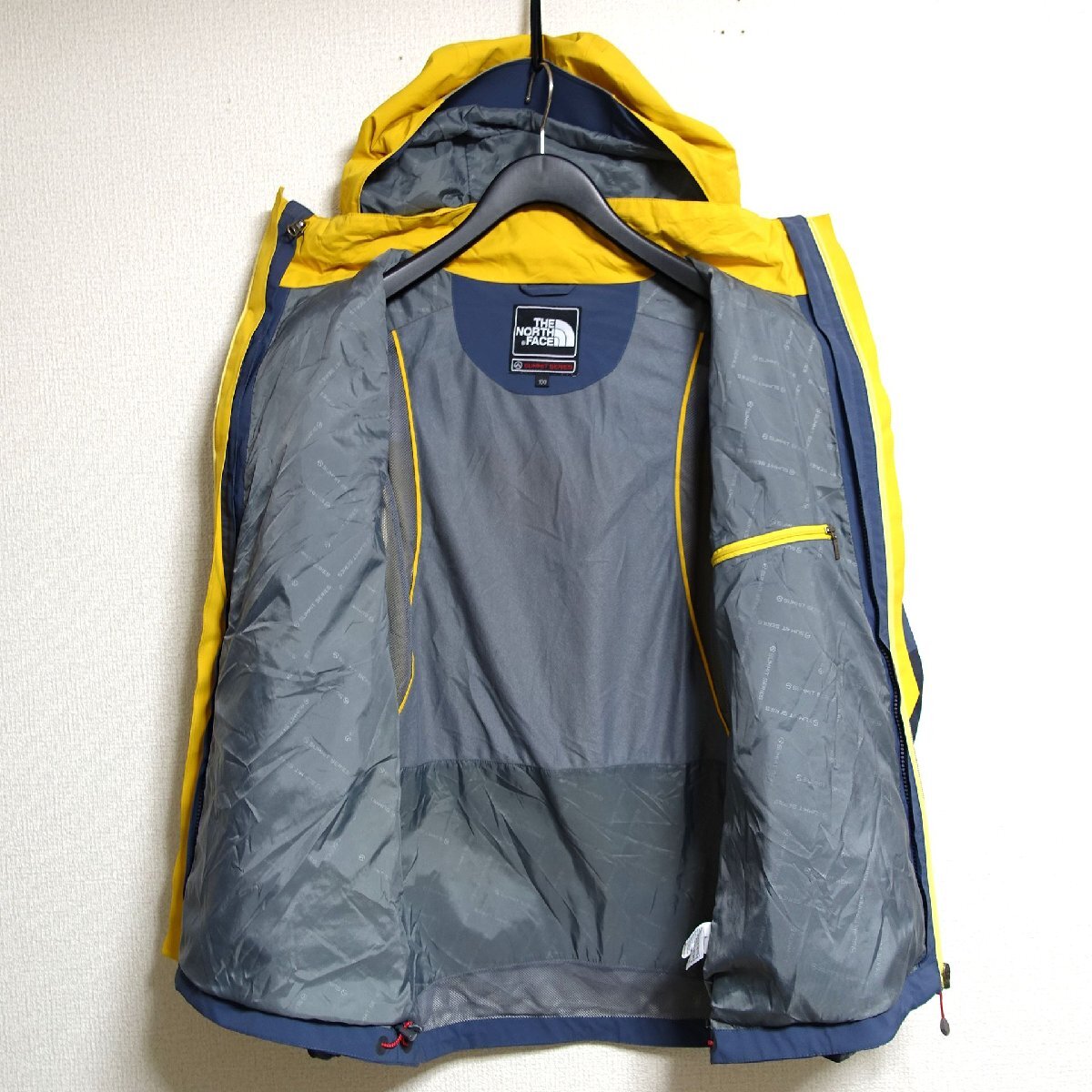 THE NORTH FACE ノースフェイス サミットシリーズ ゴアテックス GORE-TEX マウンテンパーカー メンズ Lサイズ 正規品 イエロー A5379_画像3