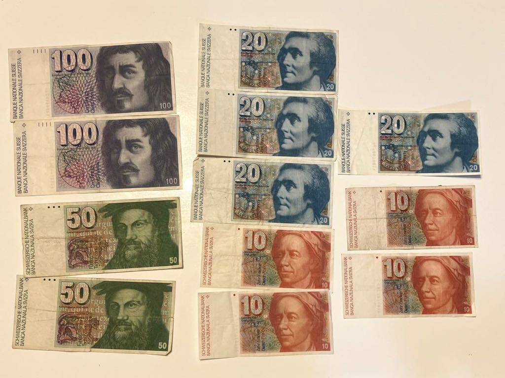 420 Швейцария franc зарубежный банкноты банкноты старый банкноты Швейцария franc Swiss Franc