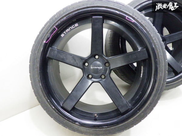 ●STANCE WHEEL スタンス ホイール SC-5ive 塗装品 20インチ 9J +20 10.5J +27 PCD114.3 5H タイヤ付 16 アリスト にて使用 棚L-2_画像2