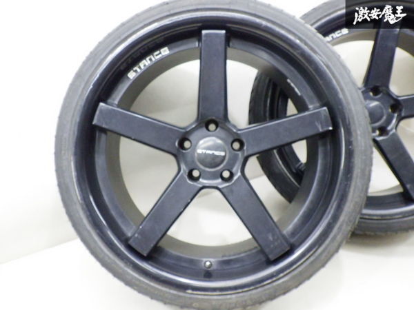 ●STANCE WHEEL スタンス ホイール SC-5ive 塗装品 20インチ 9J +20 10.5J +27 PCD114.3 5H タイヤ付 16 アリスト にて使用 棚L-2_画像4