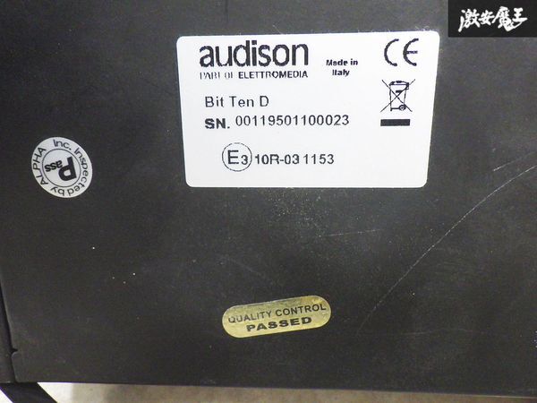 【実動外し保管品】アルファオーディオ audison オーディソン Bit Ten D デジタル オーディオ プロセッサ― SET UP CD付 棚I-1_画像6