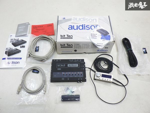 【実動外し保管品】アルファオーディオ audison オーディソン Bit Ten D デジタル オーディオ プロセッサ― SET UP CD付 棚I-1_画像1