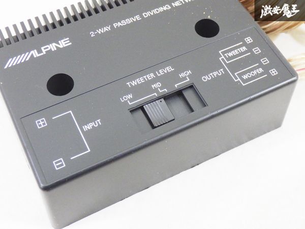 【未使用】 ALPINE アルパイン 汎用 2WAY スピーカー ツイーター 用 アンプ 音響 ALPINE 6562 即納 棚9-1-A_画像3