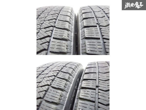 ●【溝あり 22y スタッドレス!!】 BRIDGESTONE BLIZZAK VRX2 175/65R15 84Q 15インチ 5.5J +45位 PCD100 4H スチールホイール 4本 棚O-4_画像4