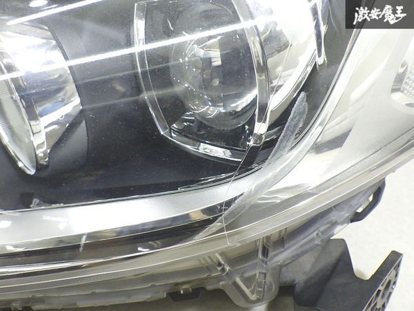 【LED点灯OK】 ホンダ 純正 GK3 GK4 フィット 前期 LED ヘッドライト ヘッドランプ 左 左側 助手席 STANLEY W1948 印字 4 即納 棚11-4 ★_ガリキズ