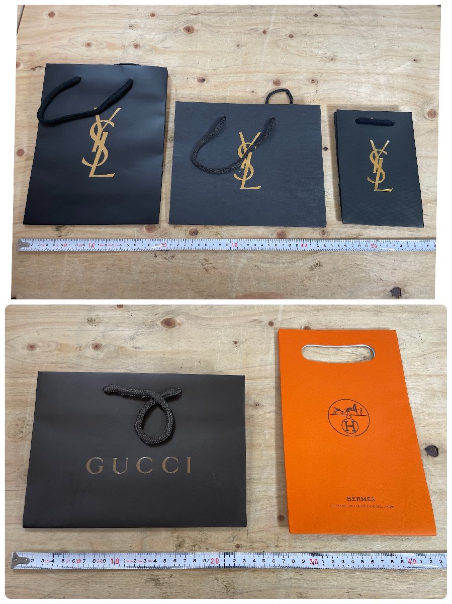 【長期保管品】ブランドショッパー まとめて 63枚 CHANEL Dior YSL HERMES GUCCI シャネル ディオール イブサンローラン エルメス グッチ_画像9