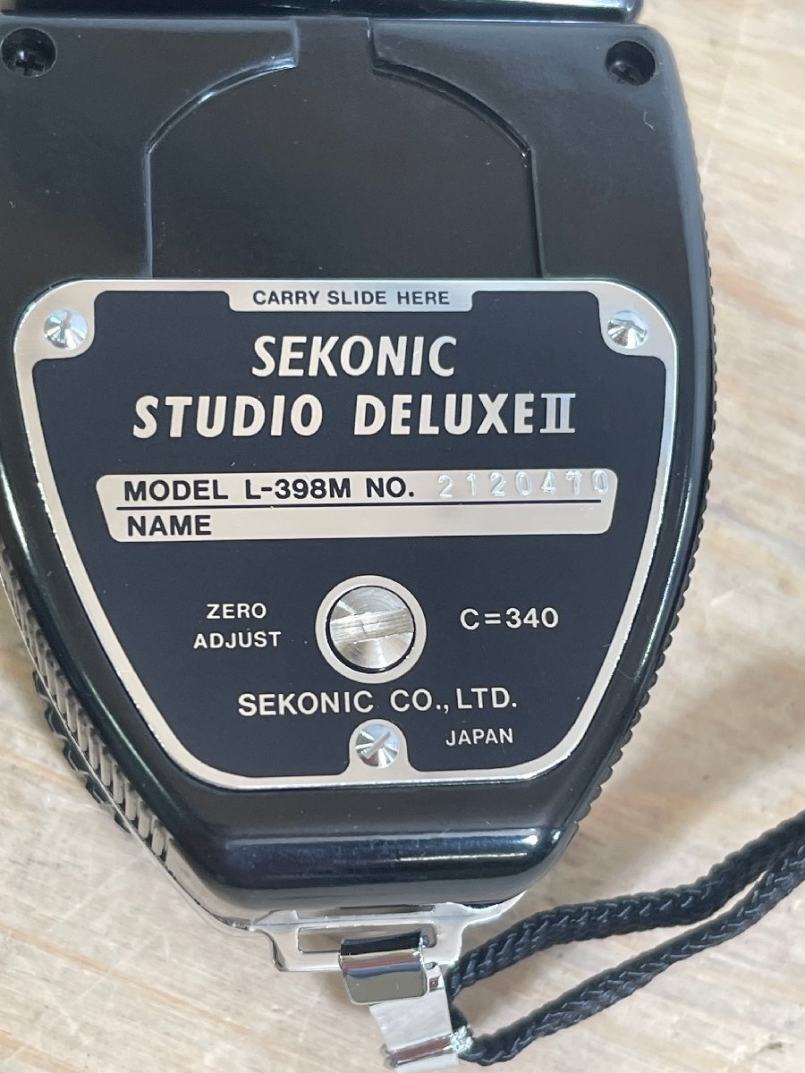 [ long-term keeping goods ][ needle operation verification settled ] light meter SEKONICse KONI k Studio Deluxe Ⅱ L-398M