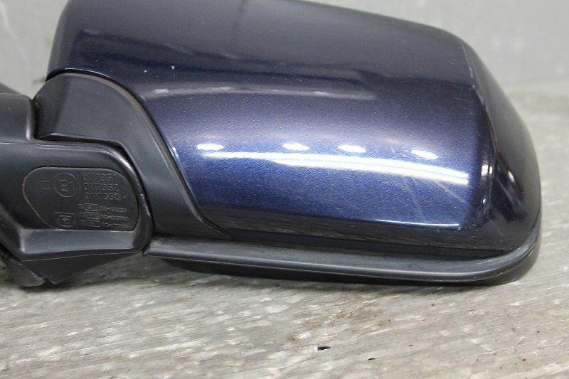 BMW 3シリーズ E46 325i 右ハンドル (E46) 純正 破損無 動作保証 左 ドアミラー 電格 11P 11ピン ネイビー 紺 ヒーター p045676_画像6
