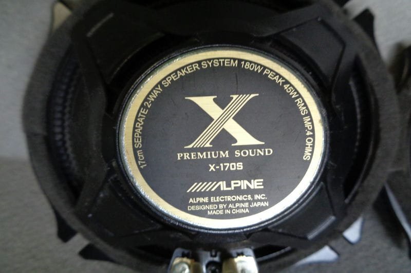 ALPINE アルパイン PREMIUM SOUND セパレート 17㎝ 180WPEAK ネットワーク ツイーター スピーカー X-170S B06332-GYA5の画像6