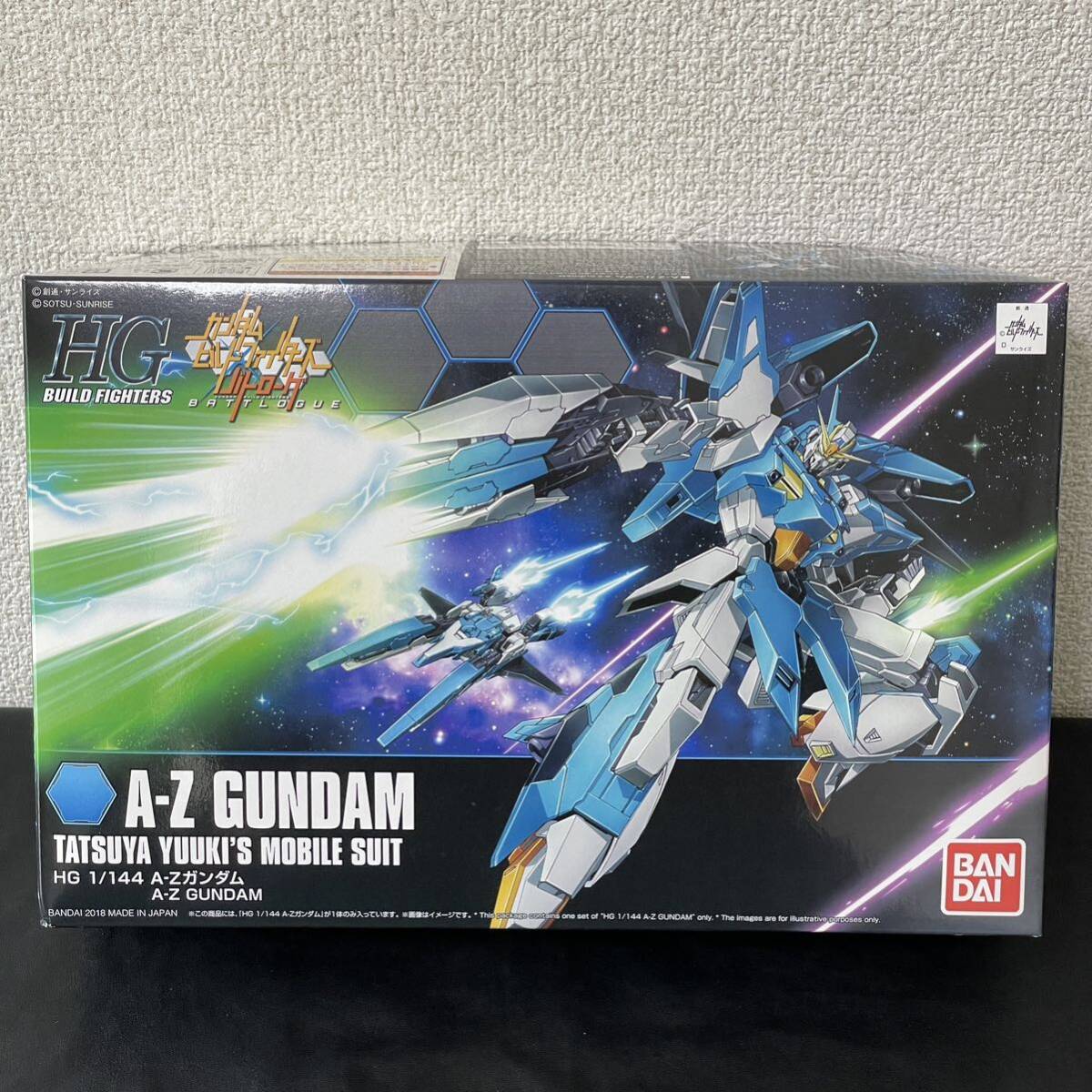 [1 jpy start ] not yet constructed A-Z Gundam GUNDAM HG 1/144 gun pra Bandai plastic model TATSUYA MOBILE SUIT build Fighter zba Toro 