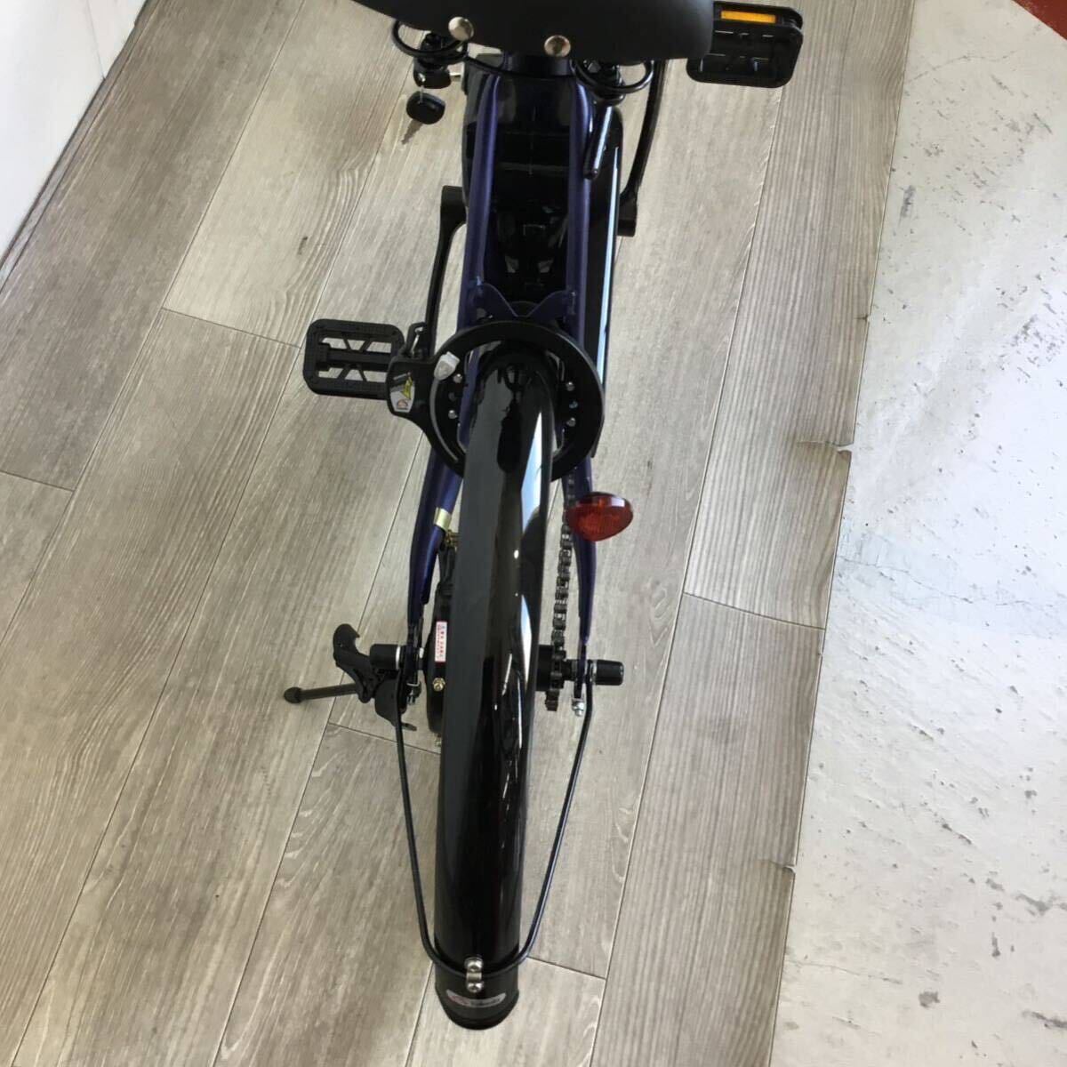 20 -inch folding electric bike (2014) blue ZX24008177 unused goods *