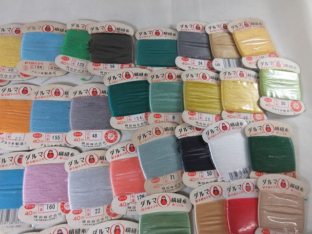 ダルマ 絹糸 絹100% 9号 40m １００点 ハンドメイド 絹縫糸 ②の画像3