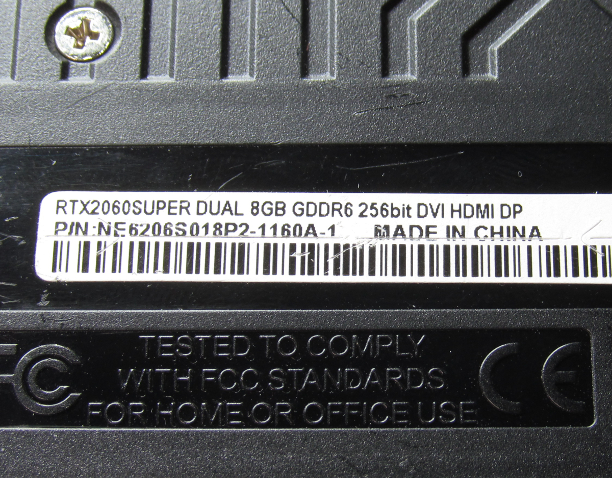Palit/RTX 2060 SUPER/NVIDIA GeForce RTX2060/RTX2060SUPER DUAL 8GB GDDR6 256bit DVI HDMI DPの画像3