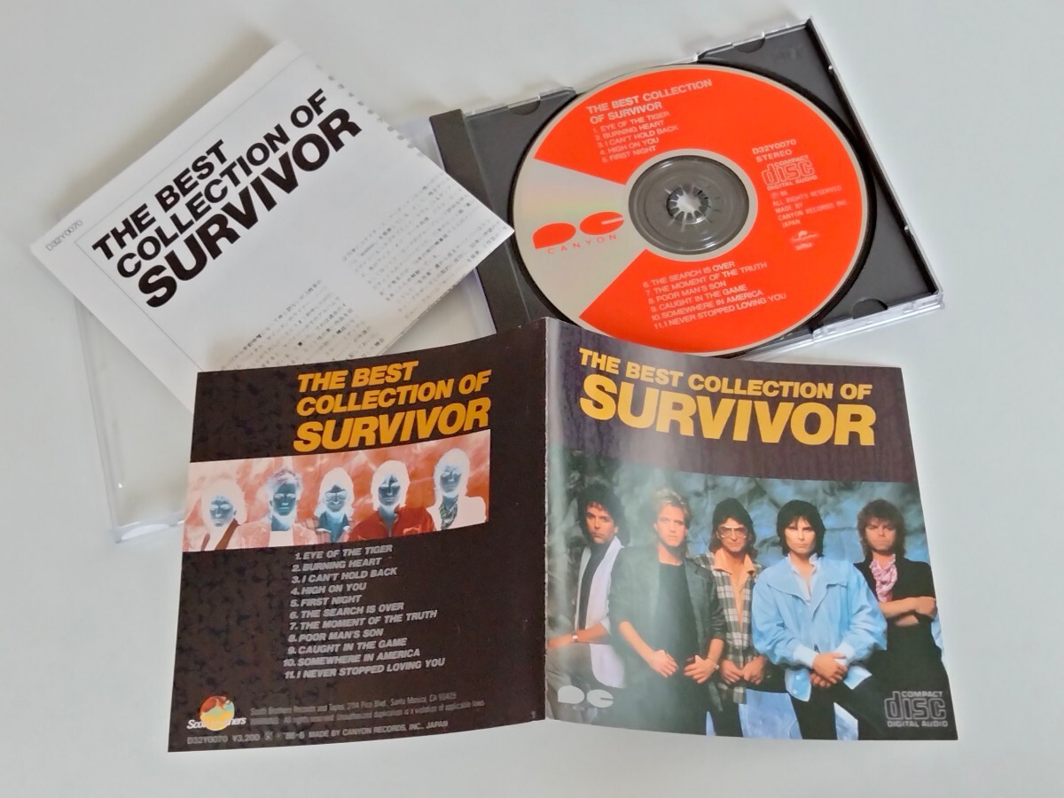[86 год запись ] скумбиря i балка THE BEST COLLECTION OF SURVIVOR CD D32Y0070 Rocky 4,Eye Of The Tiger,Burning Heart,Search Is Over,