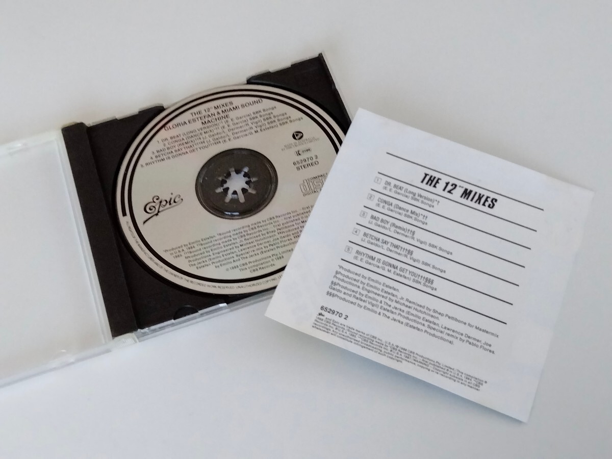 【希少88年豪州限定盤】Gloria Estefan & Miami Sound Machine / THE 12 MIXES CD EPIC AUSTRALIA 652970-2 Dr.Beat,Conga,Bad Boy,_画像4