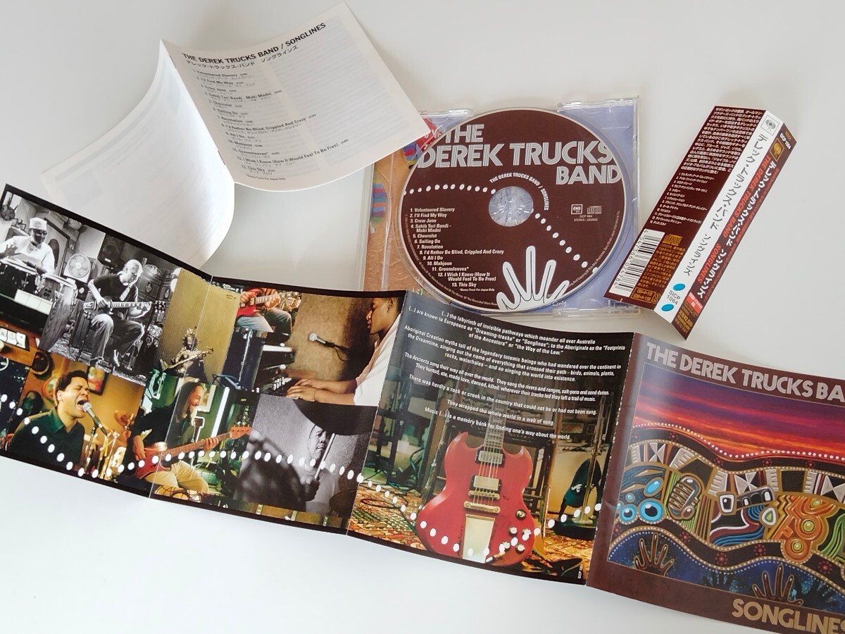 THE DEREK TRUCKS BAND / SONGLINES 日本盤帯付CD SICP1064 06年盤,ボートラ追加,Tedeschi Trucks,スライドギター,Todd Smallie,Jay Joyce_画像3