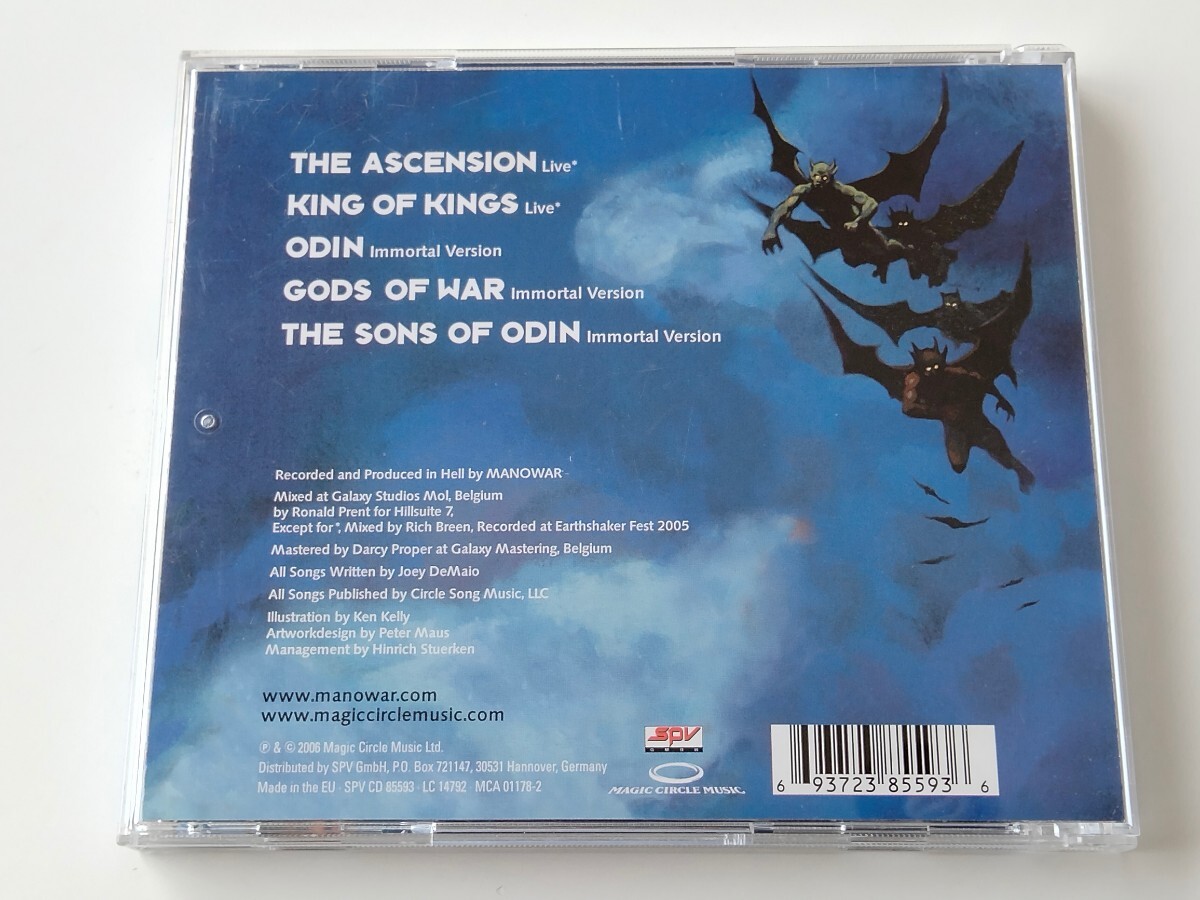 【06年独盤】MANOWAR / THE SONS OF ODIN CD SPV/MAGIC CIRCLE MUSIC MCA01178-2 マノウォー,LIVE×2&Immortal Version×3,King Of Kings,_画像2