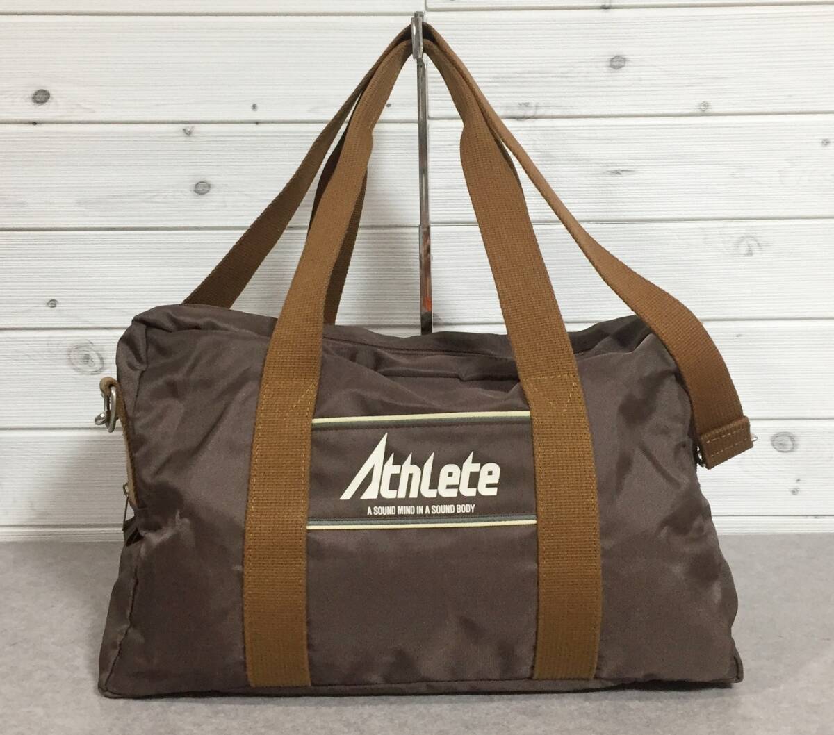 No682 ATHLETE ナイロン エース鞄 2way ショルダー ボストン バッグ