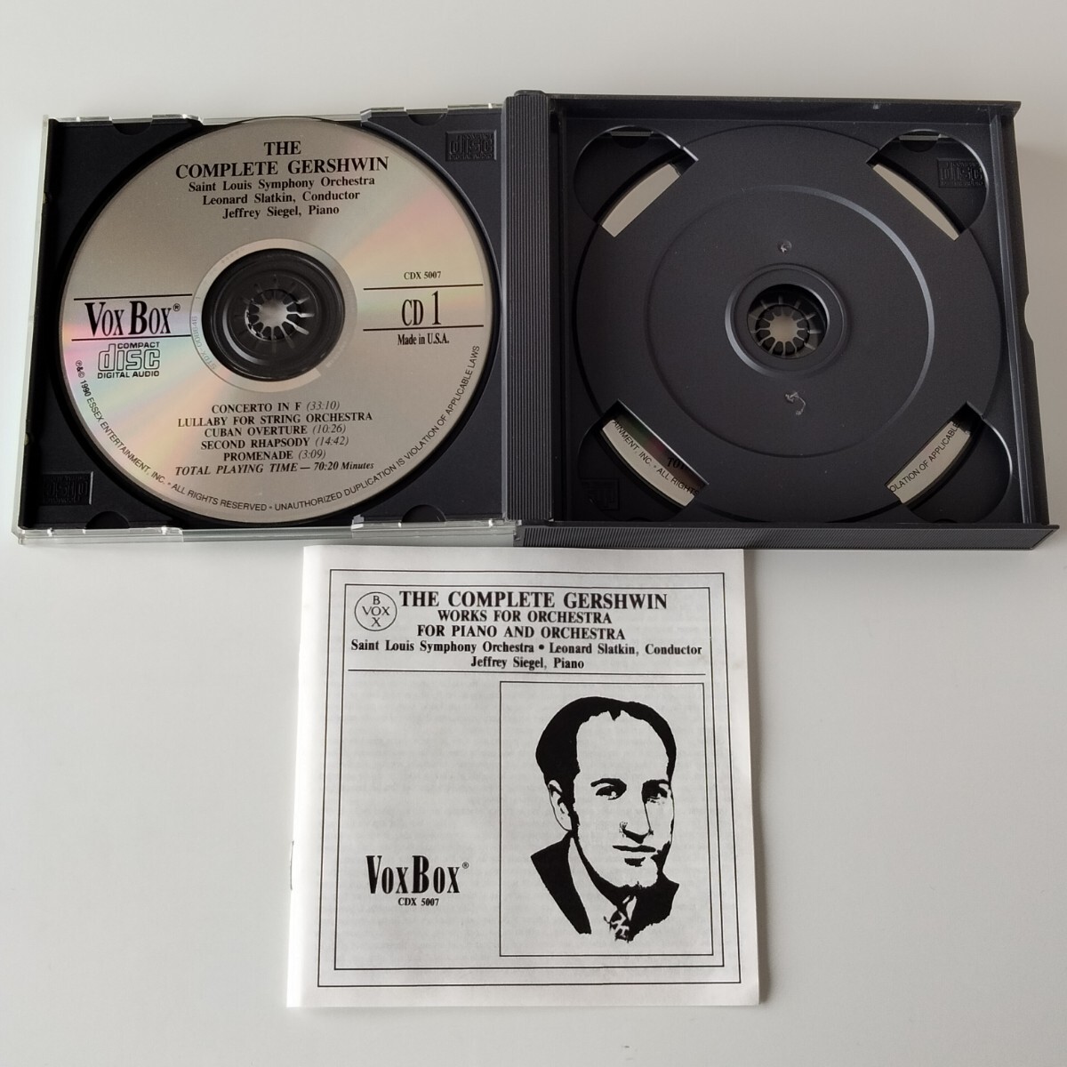 【輸入盤2CD】ガーシュウィン THE COMPLETE GERSHWIN(CDX5007)ジェフリー・シーゲル/セントルイス交響楽団/レナード・スラットキン_画像3
