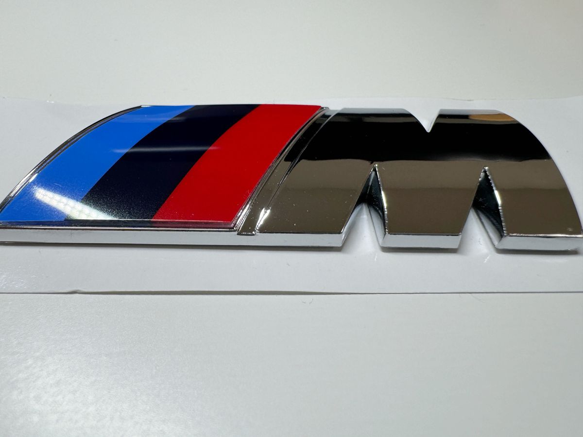 BMW M   エンブレム 72MM×27MM  1個   シルバー   リア用