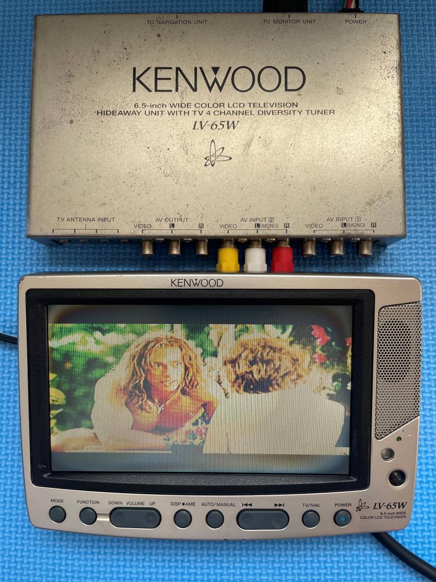 #KENWOOD analogue 6.5 inch liquid crystal monitor LV-65W & tuner TC-65W( video input equipped ) junk 