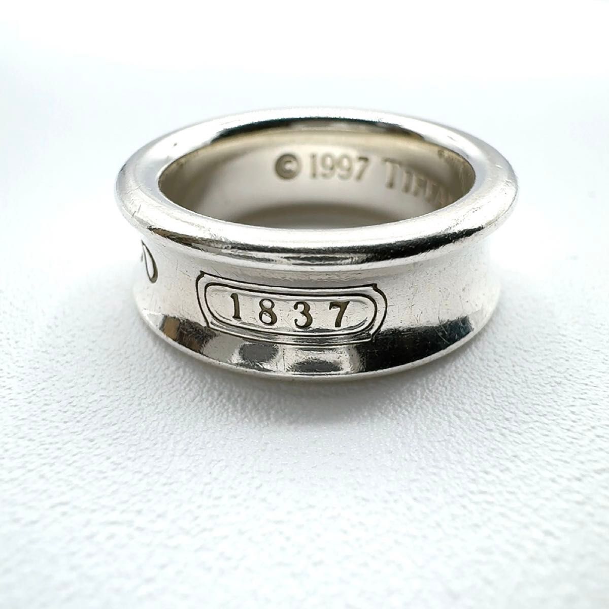 ティファニー ナロー リング 1837 9号程度 SV925 シルバー 指輪 TIFFANY Co アクセサリー 925刻印
