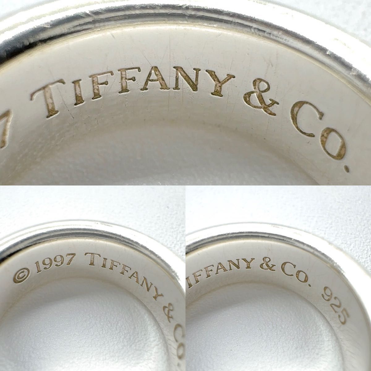 ティファニー ナロー リング 1837 9号程度 SV925 シルバー 指輪 TIFFANY Co アクセサリー 925刻印