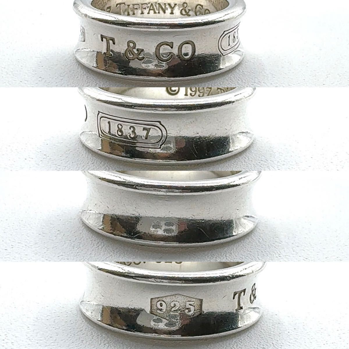 ティファニー ナロー リング 1837 9号程度 SV925 シルバー 指輪 TIFFANY Co アクセサリー 925刻印
