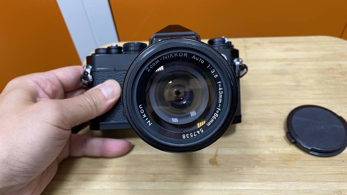 フィルム カメラ Nikon ニコン FE レンズ Zoom-NIKKOR Auto 1:3:5 f=43mm～86ｍｍ_画像3