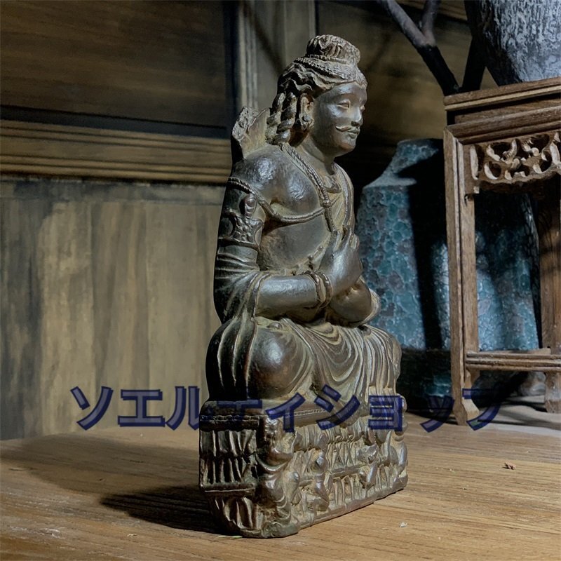 極細工 仏教古美術 仏像 ガンダーラ石仏 ガンダーラ美術 石仏 仏像 装飾 置物 装飾 収蔵 コレクション_画像5