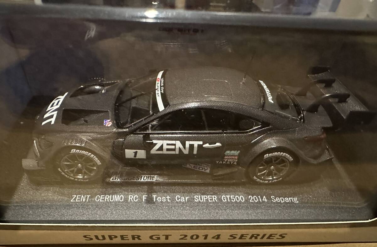 EBBRO　2014シリーズ　SUPER-GT　1/43　ZENT CERUMO RC-F　テストカー　GT500　Sepang中古品_画像1