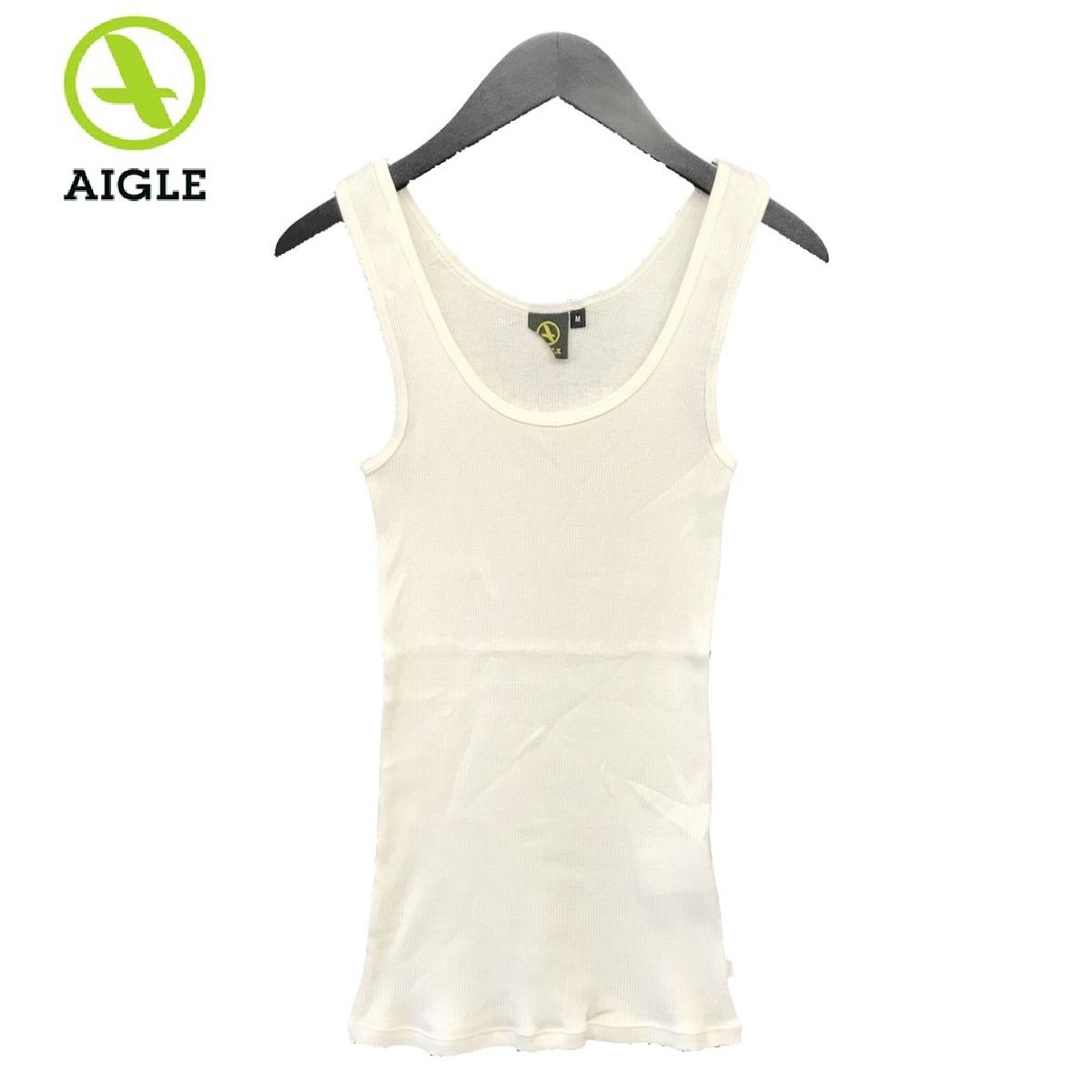  unused goods AIGLE Aigle stretch plain no sleeve cut and sewn tanker tank top innerwear lady's outdoor M