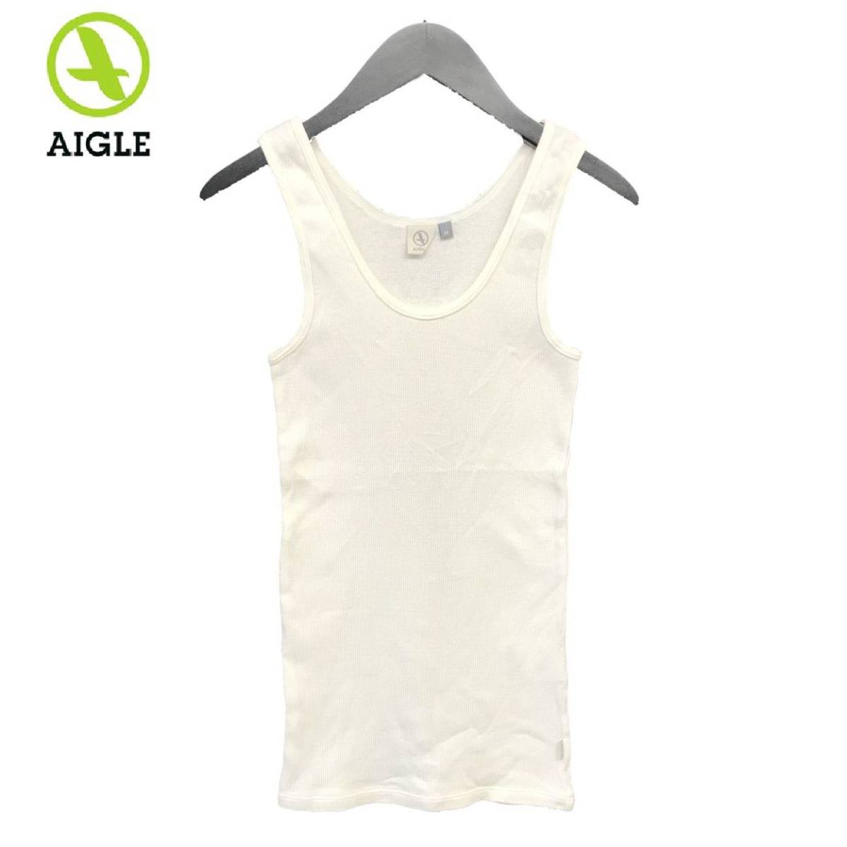  unused goods AIGLE Aigle plain stretch no sleeve cut and sewn tanker tank top innerwear lady's outdoor M