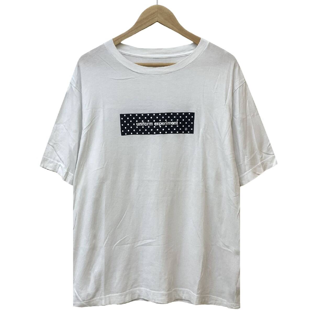 uniform experiment 20SS BOX LOGO WIDE TEE ドット ボックス ロゴ プリント オーバーサイズ ビッグ ワイド Tシャツ カットソー 2 SOPHNET _画像2