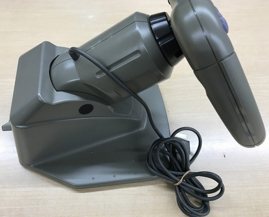 ●U◆SEGA◆セガサターン◆レーシングコントローラ　HSS-0115　動作品_画像4